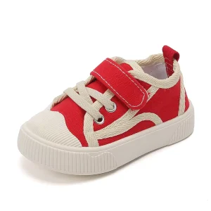 Kids Canvas Shoes Black Solid Color Sneakers Casual Soft Girls Princess Shoes Students Daily Footwear Chaussure Enfant