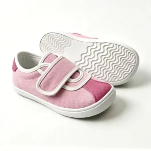 Kids Canvas Shoes Soft Sole Non Slip Toddler First Walkers Hook and Loop Closure Breathable & Lightweight