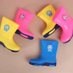 Kids Cartoon Rain Boots Waterproof Light Weight Anti Slippery EVA Insole Quick Dry Water Shoes Boy Girls’ Student Water Boots