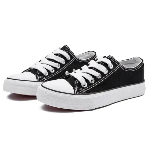 Kids Casual Canvas Shoes Low Top Children’s Canvas Shoes Custom Girl Boys School Canvas Sneaker Shoes