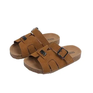 Kids Casual PU Upper Sandals Spring Summer Anti Slip Breathable Light Weight Rubber Outsole Indoor Outdoor Comfortable Unisex