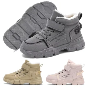 Kids Casual Sneakers Sports Wear Shoes High Top Winter Boots for Boys Girls Kids Shoes Warm Kids Boots
