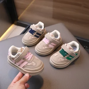 Kids Casual Sport Shoes Sneakers Casual Sports Soft Soled Baby Walking Shoes New Boys’ and Girls’ Board Shoes