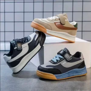 Kids Casual Sport Shoes Sneakers Light Weight Round Toe Boys and Girls Comfortable Children Casual Sports Shoes