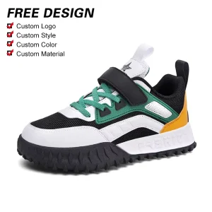 Kids Casual Sport Shoes Sneakers Lightweight Round Toe Boys Girls Comfortable Mesh Lining Flat for Autumn Spring Seasons