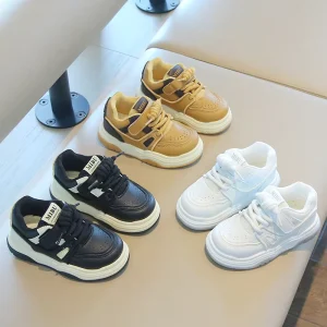 Kids Casual Sport Shoes Sneakers Stretch Fabric Light Weight Round Toe Boys and Girls Comfortable Children’s Shoes