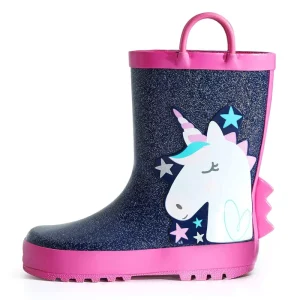 Kids Children Baby Girl Custom Printed Rain Boots Waterproof Outdoor Rubber Boots