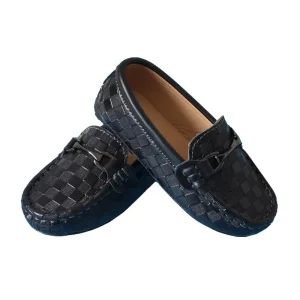 Kids Children Boys Girls Moccasin Loafers Slip on Leather Shoes