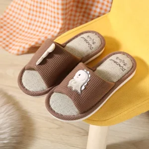 Kids Children Boys Girls Spring Summer Cute Dinosaur Open Toe Home Indoor Slipper