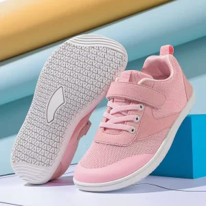 Kids Children Flexible Zero Drop Sole Barefoot Shoes Non Lacing Sport Wide Toe Minimalist Sneakers