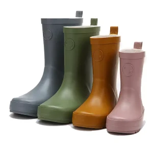 Kids Children Toddlers Wellington Gum Rain Shoes Boots Half Matt Custom Hand Made Rubber for Teenage Sexy Girls