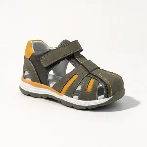 Kids Closed Toe Sport Sandals Hook Loop Summer Outdoor Casual PU Midsole & Lining