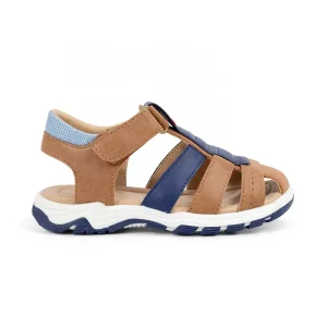 Kids Closed Toe Sport Sandals Hook Loop Summer Outdoor Casual Pu Midsole & Lining