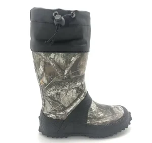 Kids Comfortable Camo Printing Rubber Rain Boots for Hunting