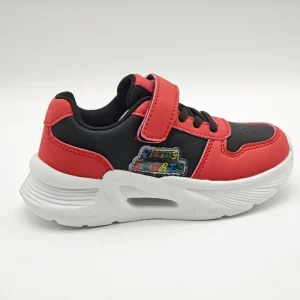 Kids Cushion Basketball Style Sports Sneakers Buckle Strap Breathable Non Slip EVA Sole Casual Running Shoes for Boys Girls