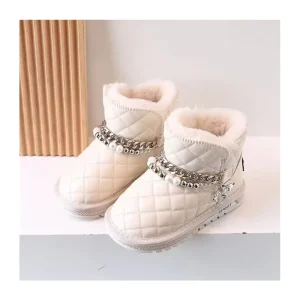Kids Designer Fashion Boots Kids Leather Winter Little Girl Snow Boots Children Shoe Ankle Boots Women