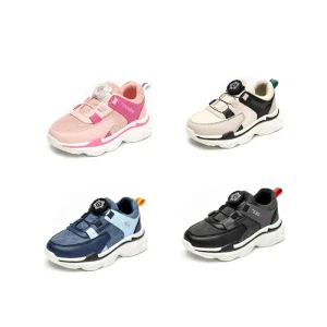 Kids Designers Shoes Tenis Hombre Trend Leisure Sports Colorful Thick Soled Rotating Button Children’S Shoes