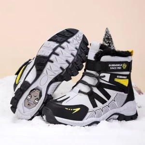 Kids Fall Winter Snow Boots with Steel Claws 30 40 High Quality Export Canada Girls Winter Boot Shoes Fur