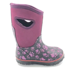 Kids Fashion Comfortable Neoprene Rain Boots with Mesh Lining