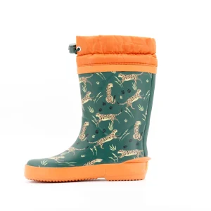 Kids Fashion Custom Kids Boots Rubber Waterproof Rain Boots With ThickCollar for Children