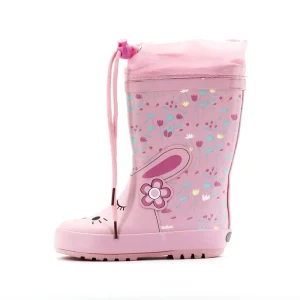 Kids Fashion Custom Printing Girls Shoes Rubber Waterproof Rain Boots for Children