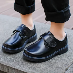 Kids Fashion Dress Shoes Non-slip Flat Baby Shoes Genuine Leather Children’s School Shoes for Boys