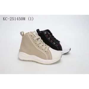 Kids Fashion High Top Casual Canvas Sneakers Boys and Girls Walking Shoes