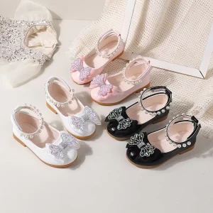 Kids Fashion Spring Autumn Children Party Shoes Bow Princess Dress Shoes for Girls
