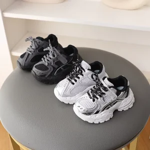 Kids Fashion Spring Autumn Children Sneakers Mesh Breathable Casual Running Shoes for Boy Girl