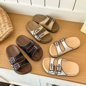 Kids Fashion Summer Children Outdoor Shoes Cartoon Pattern Casual Beach Slippers for Boys and Girls