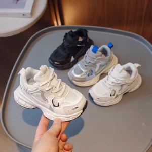 Kids Fashion Versatile Sports Shoes Boys and Girls Running Casual Sneakers Breathable Children’s Fashion Shoes Flat Shoes