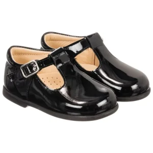 Kids Formal Shoes Leather Black Preschool T Bar Toddler Girl Shoes
