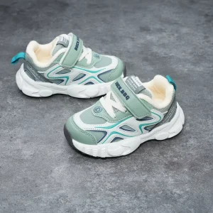 Kids Friendly Boys Girls Winter Shoes 1 Pair Low Moq Children’s Cotton Shoes Warm Lining Winter Sneakers Shoes for Outgoing