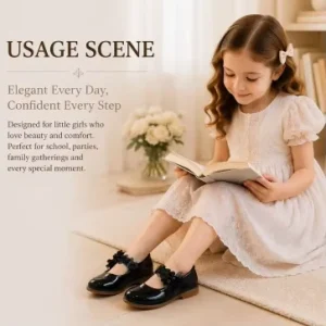 Kids Girls Casual Comfort Walking Shoes Breathable Lightweight Non slip School Daily Sneakers