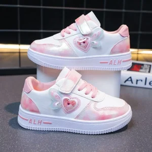 Kids’ Girls’ Casual Sneakers Spring and Autumn New Fashionable Versatile Girls’ Skate Shoes Children’s Casual Shoes