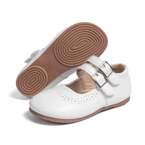 Kids Girls Shoes Chic PU Leather Dress Shoes with Non Slip Soles for Stylish Secure Comfortable Children Shoes