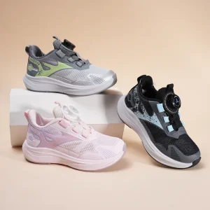 Kids Knit Mesh Upper Sneakers Spring New Design Children’s Breathable Mesh Sneakers Summer Autumn Mesh Sneakers with Knit