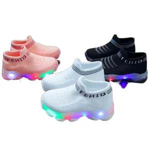 Kids LED Light Shoes Basketball Sports Outdoor Indoor Casual Shoes for Boys and Girls