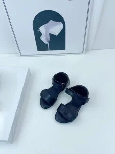 Kids Leather Sandals 21-28 Size Premium Soft Sole Fashion Children Dress Sandals Custom Logo