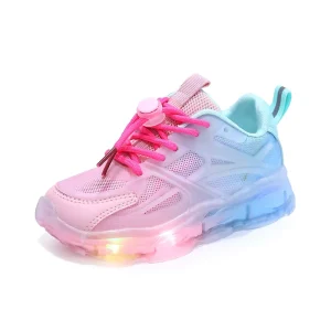 Kids Light Shoes LED Shoe Sole High Quality Girl Sport Stands with Motion Activated Flashing Lights for Kids with LED Boys