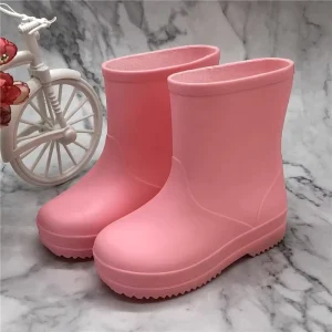 Kids Low-top Rain Boots Waterproof Non-Slip Unisex for Elementary School Children
