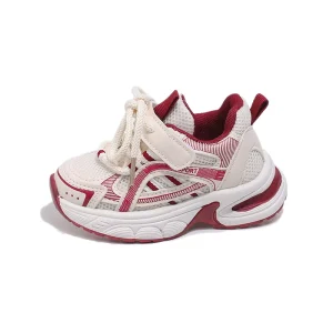 Kids Mesh Breathable Chunky Dad Shoes Toddler Kid Casual Running Sneakers Lightweight Non Slip Athletic Shoes for Boys Girls