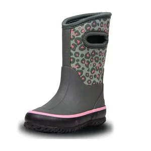 Kids Neoprene Rubber Rain Boots Easy to Put on Waterproof Children Winter Snow Boots