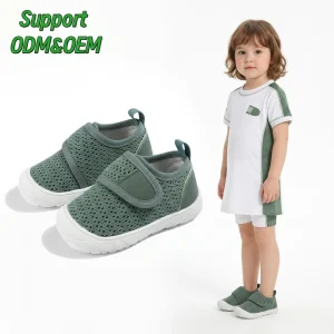 Kids Outdoor Beach Sport Sandals for Boys Girls Mesh Breathable Quick Drying Non Slip Hook & Loop Closure Summer Shoes