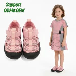 Kids Outdoor Beach Sport Sandals for Boys and Girls Mesh Breathable Quick Drying Non Slip Water Trekking Shoes for Summer