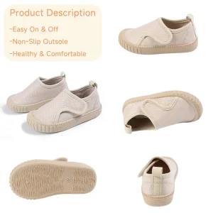 Kids Outdoor Breathable Soft Sole Sneakers Toddler Daily Solid Color Walking Shoes
