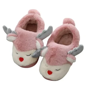 Kids Plush Animal Slippers Baby Shoes Winter
