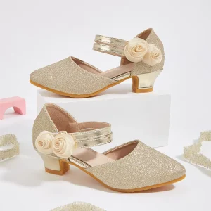Kids Princess Little Girls Leather Shoes Children’s Princess Shoes Fashion Stylish Spring Dress Shoe