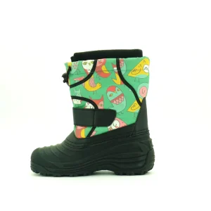 Kids Printing Detachable Warm Lining Hiking Supplier Children’s Thermal Snow Boots