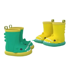 Kids Rain Boots Children Shark Boys and Girls Boots Waterproof Kids Cute Pattern Rubber Rainboots